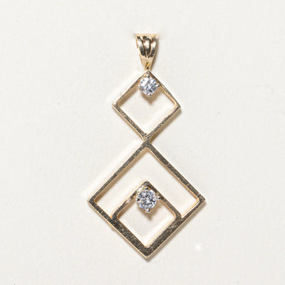Geometric Diamond Pendant | 0.25ctw