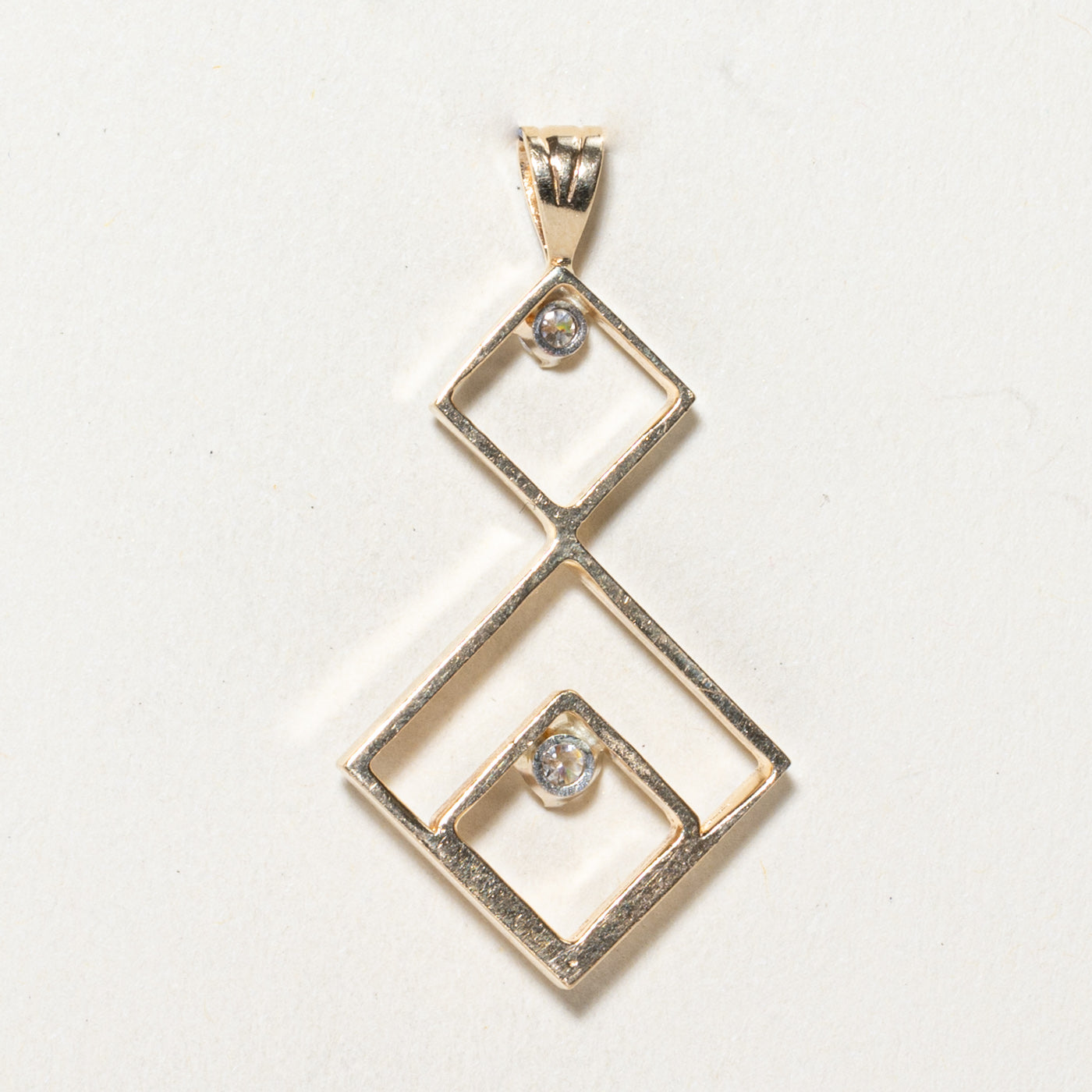 Geometric Diamond Pendant | 0.25ctw