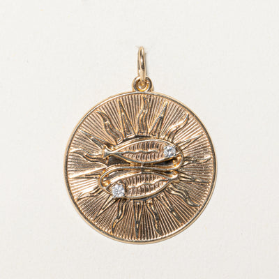 Diamond Pisces Pendant | 0.06ctw