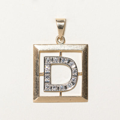 Diamond 'D' Initial Pendant | 0.24ctw