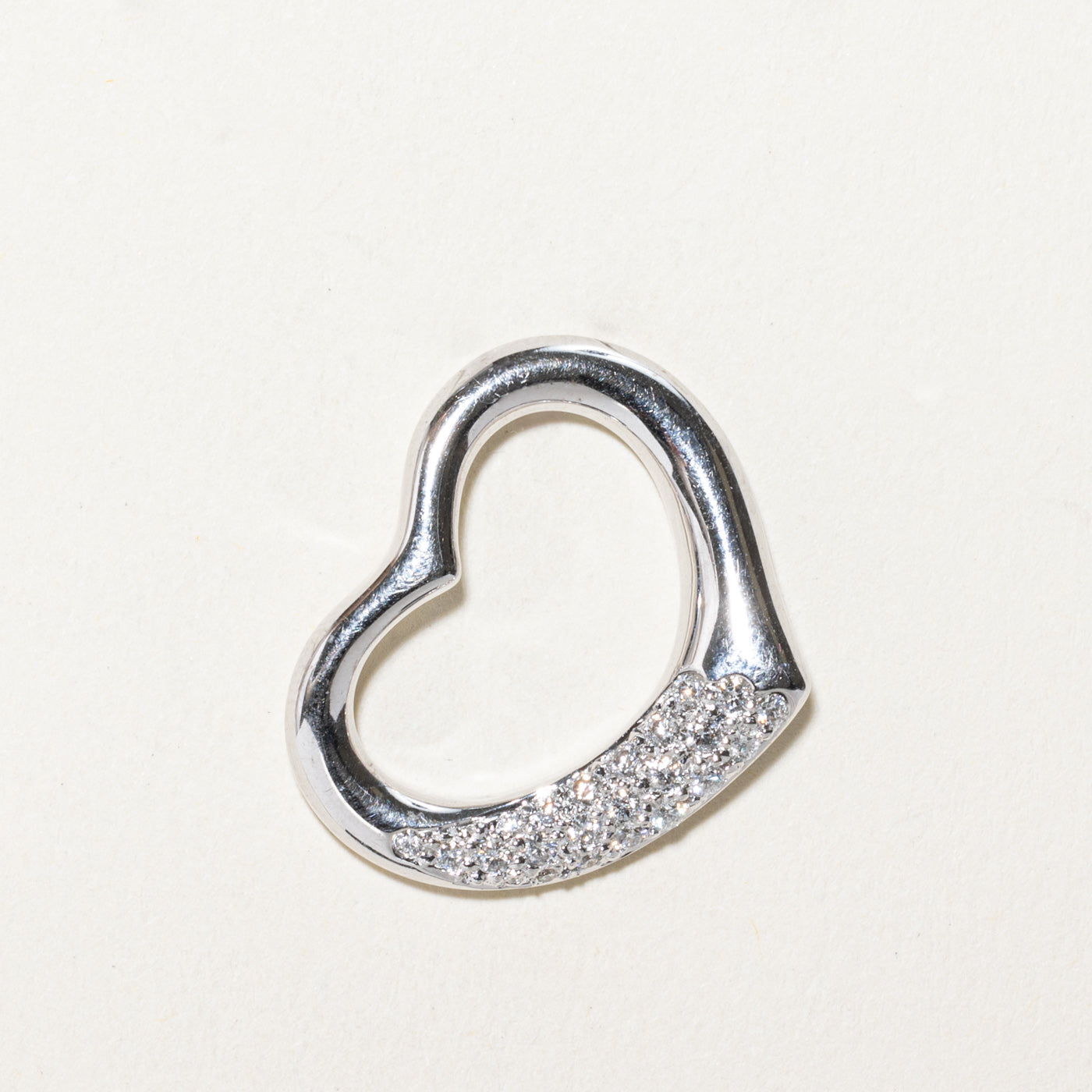 Pavé Set Diamond Heart Pendant | 0.27ctw