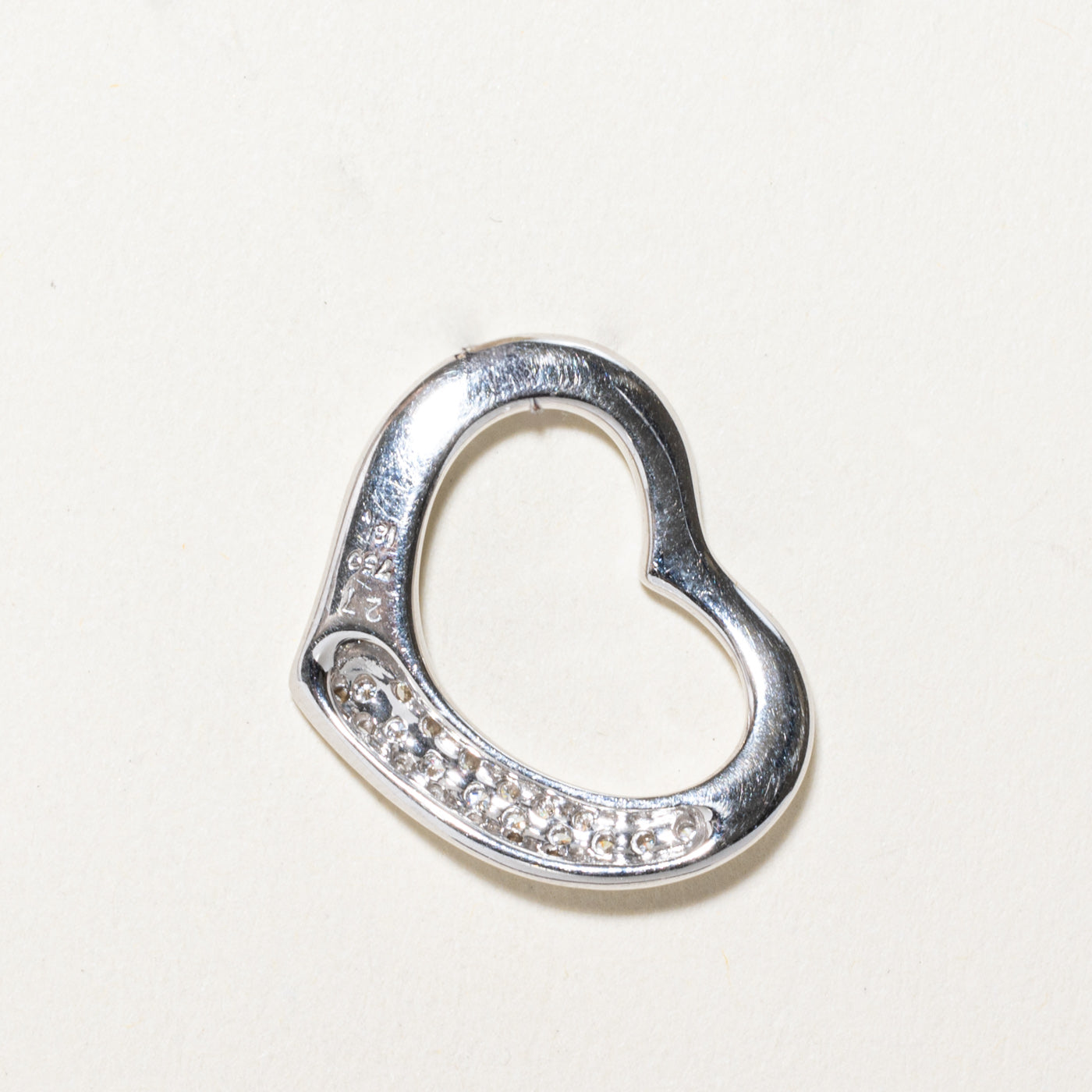Pavé Set Diamond Heart Pendant | 0.27ctw