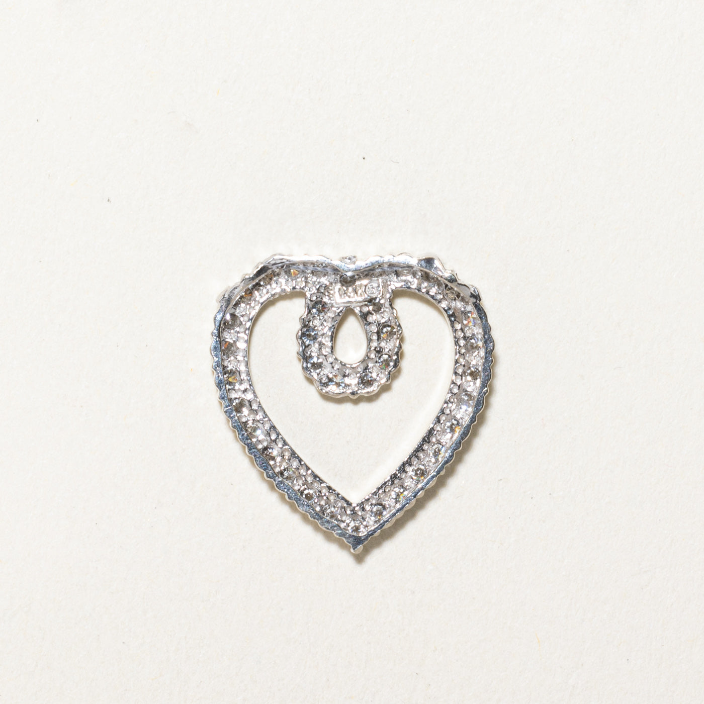 Diamond Open Heart Pendant | 0.72ctw