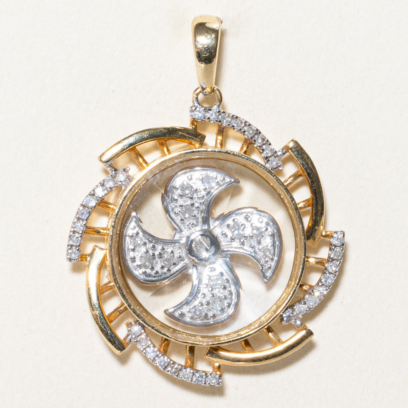 Diamond Propeller Pendant | 0.15ctw