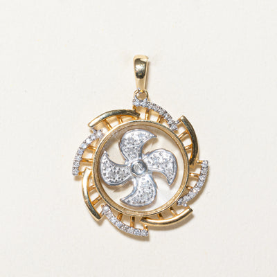 Diamond Propeller Pendant | 0.15ctw