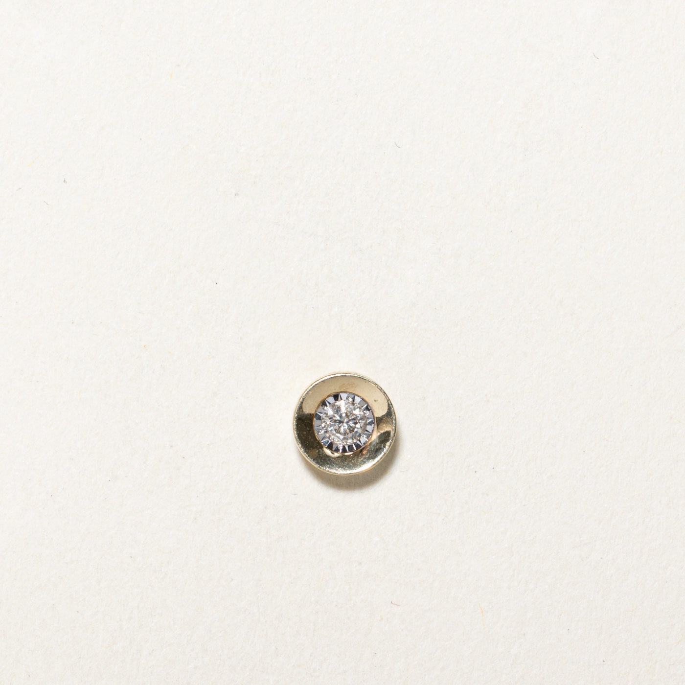 Illusion Set Diamond Circle Pendant | 0.10ct