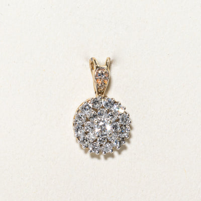 Diamond Cluster Round Pendant | 0.45ctw