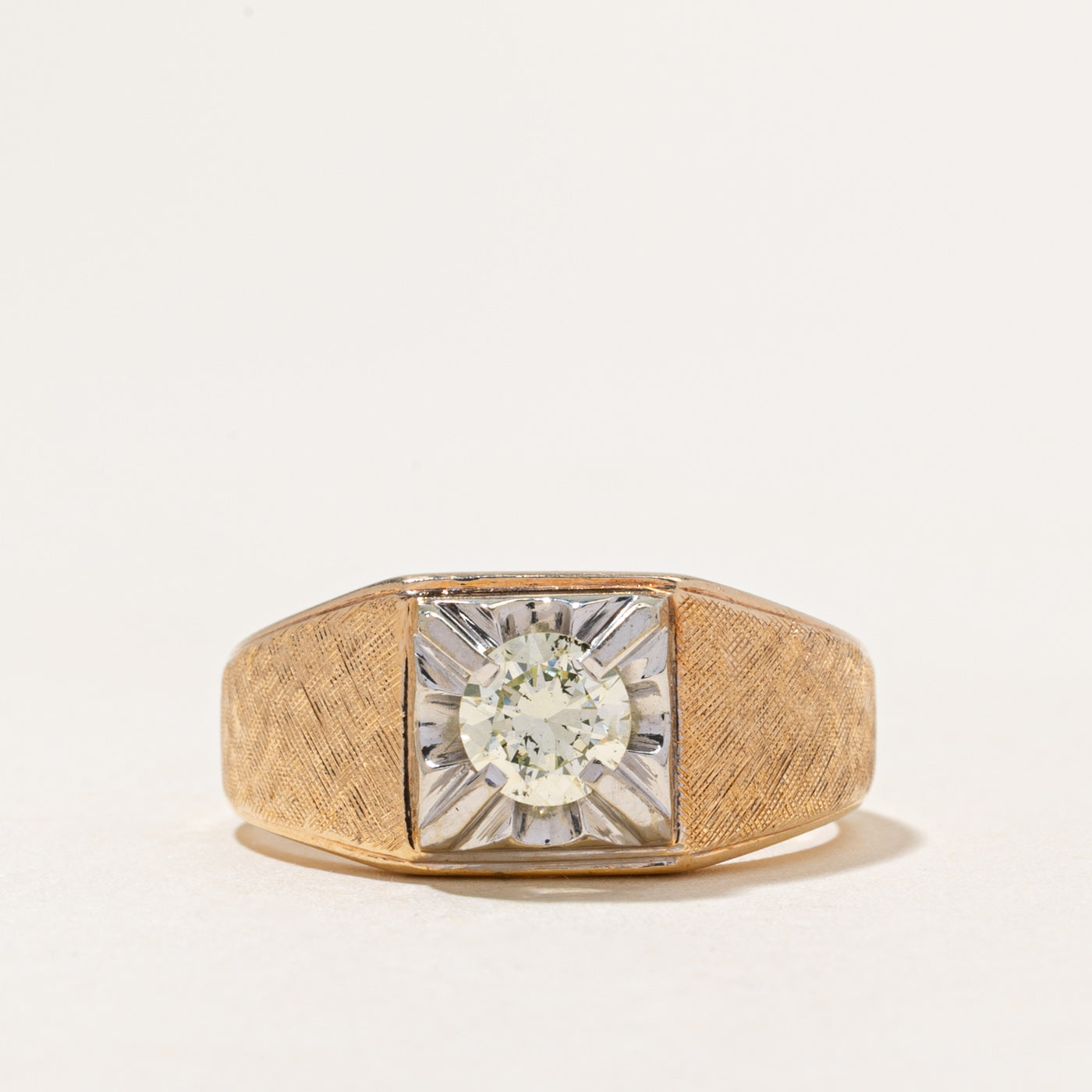 Vintage Canadian Illusion Set Diamond Ring | 0.80ct | SZ 10