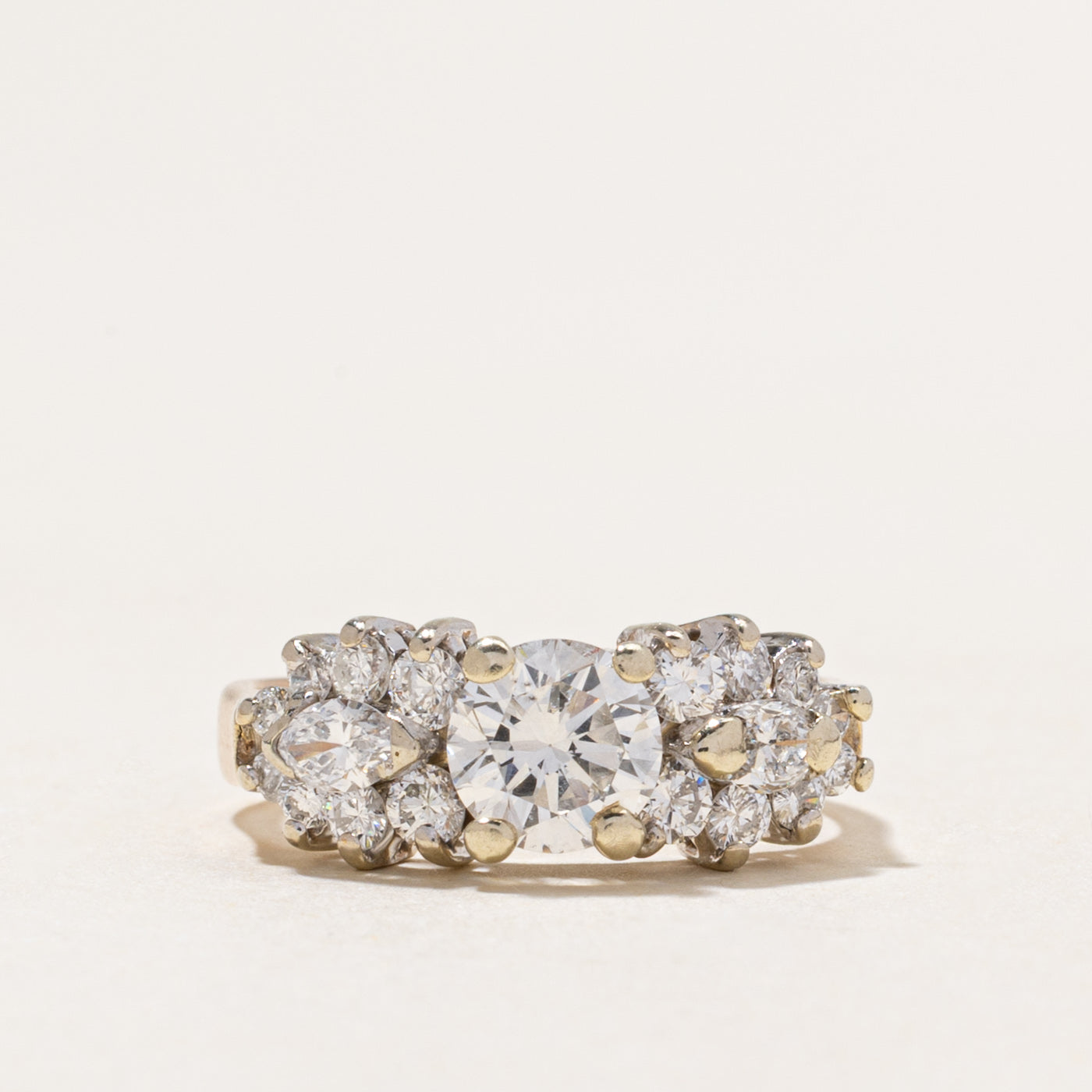 Diamond Cluster Accented Ring | 1.47ctw | SZ 5