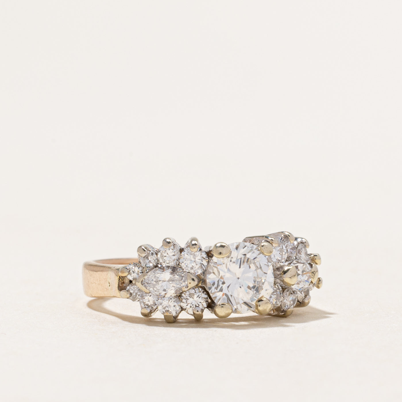Diamond Cluster Accented Ring | 1.47ctw | SZ 5