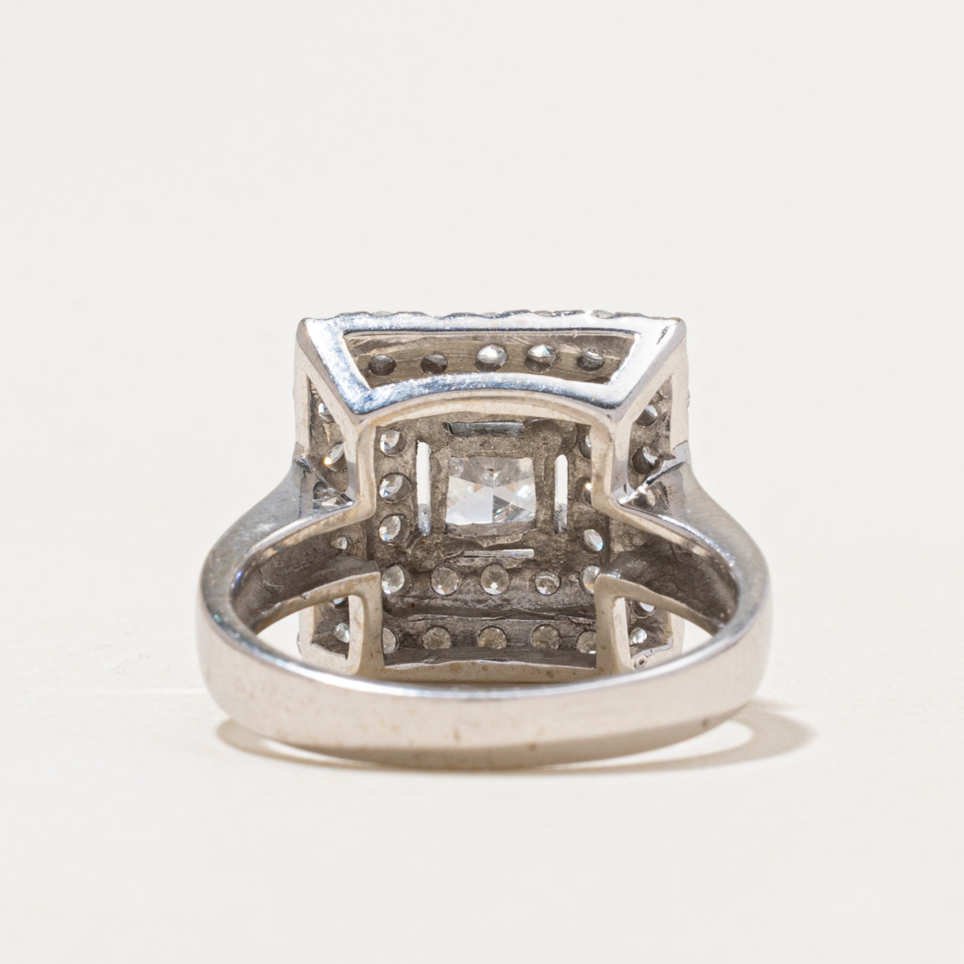 18k Princess Cut Diamond Cocktail Ring | 1.59ctw | SZ 6