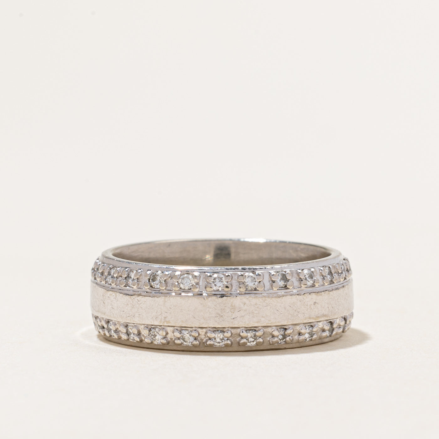 Eternity Diamond Edged Band | 0.75ctw | 7.50mm | SZ 9.5