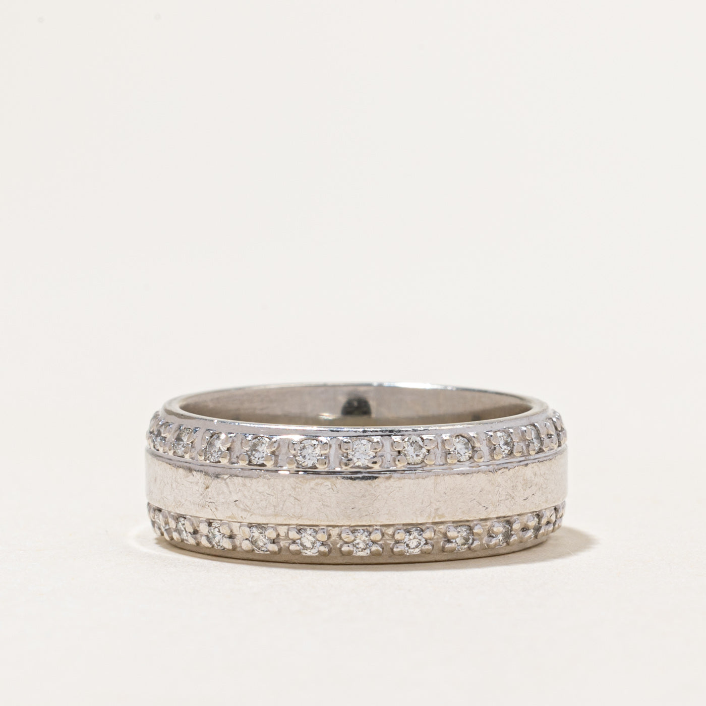 Eternity Diamond Edged Band | 0.75ctw | 7.50mm | SZ 9.5