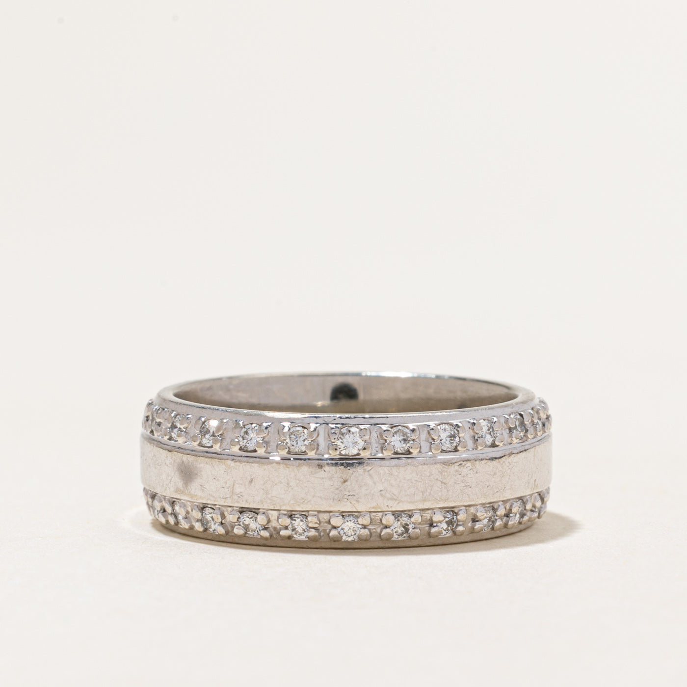 Eternity Diamond Edged Band | 0.75ctw | 7.50mm | SZ 9.5
