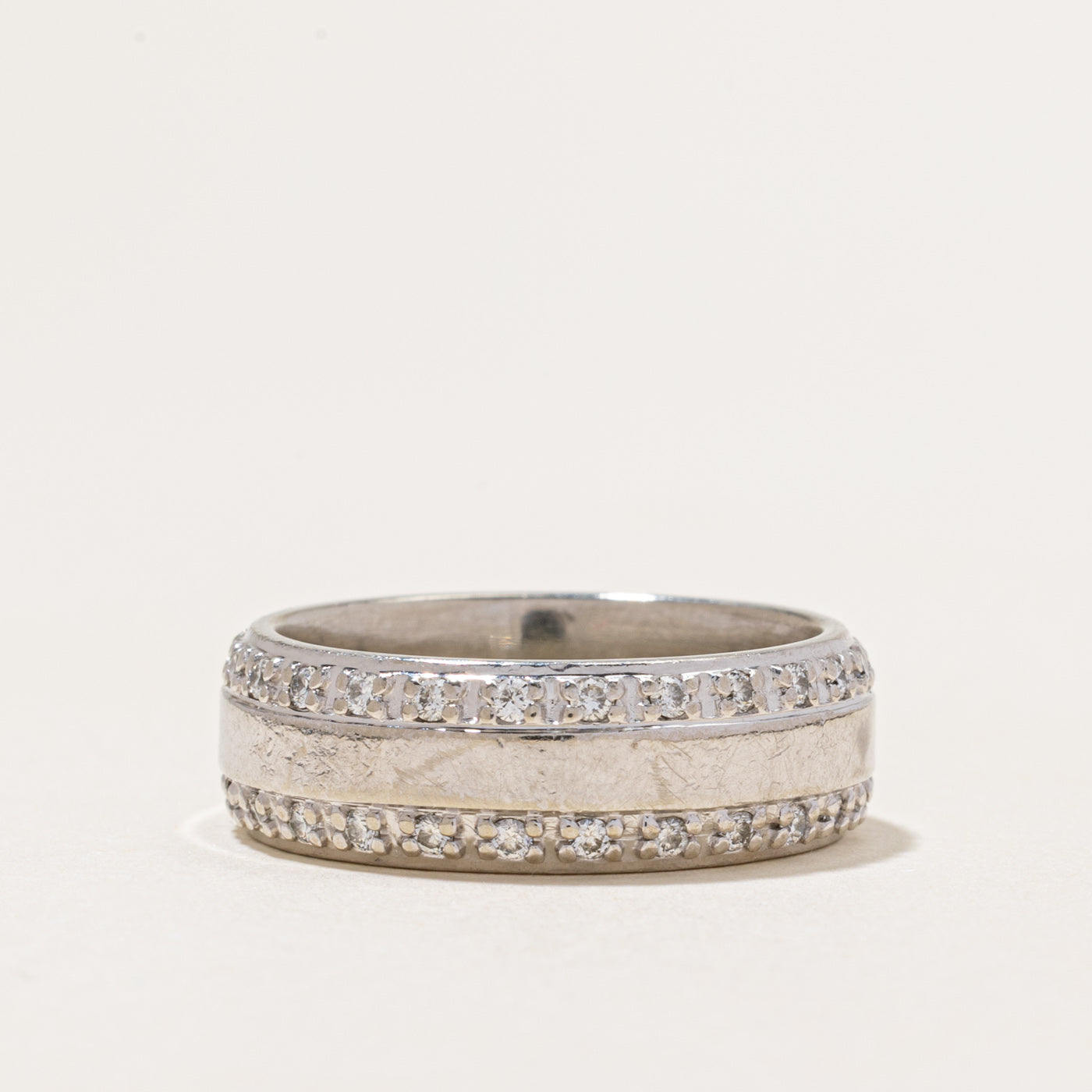 Eternity Diamond Edged Band | 0.75ctw | 7.50mm | SZ 9.5