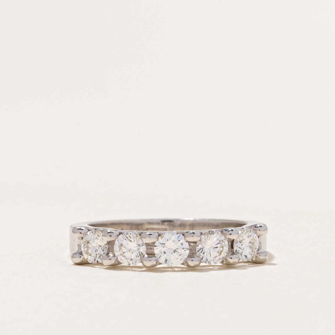 18k Five Stone Diamond Band | 0.85ctw | SZ 7.25