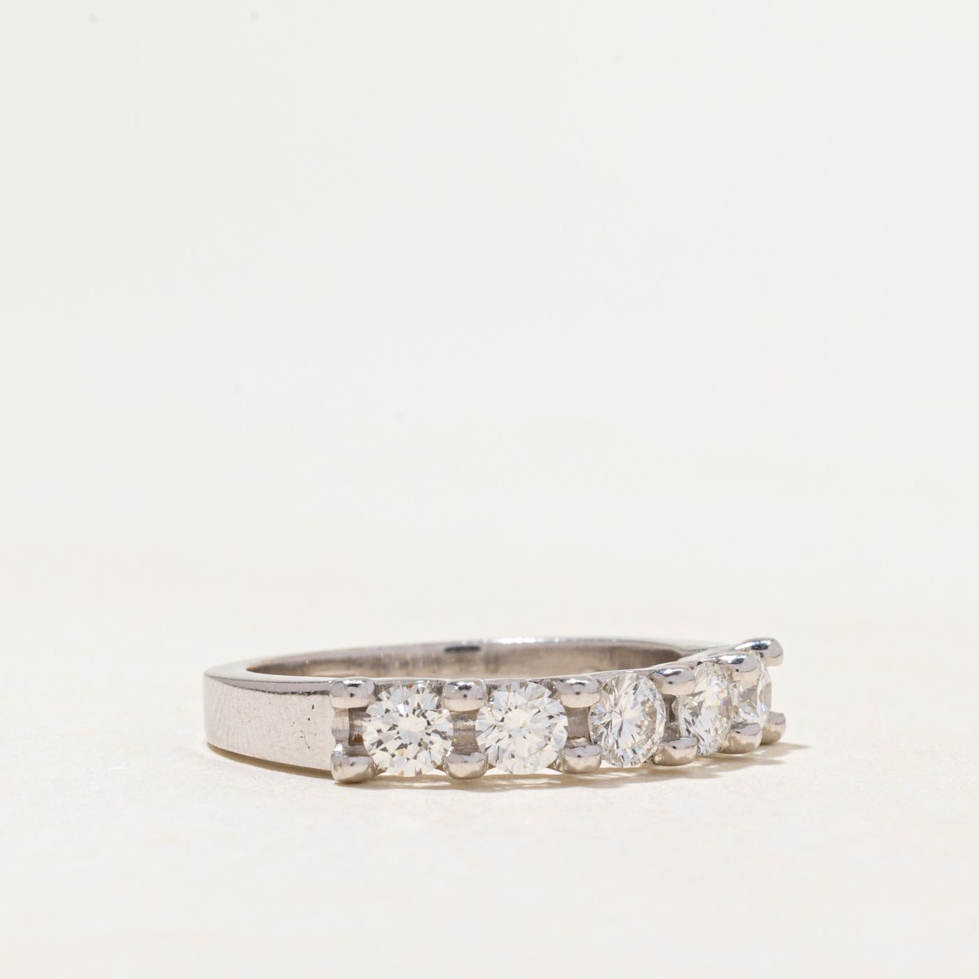 18k Five Stone Diamond Band | 0.85ctw | SZ 7.25