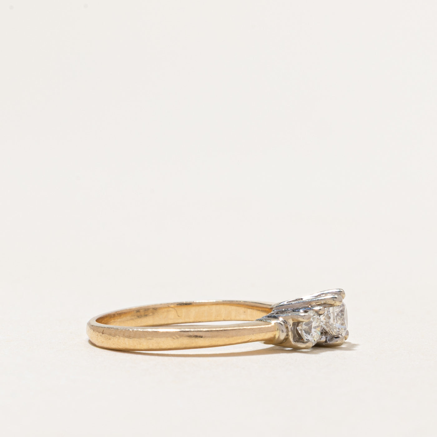 Three Stone Diamond Ring | 0.49ctw | SZ 5.25