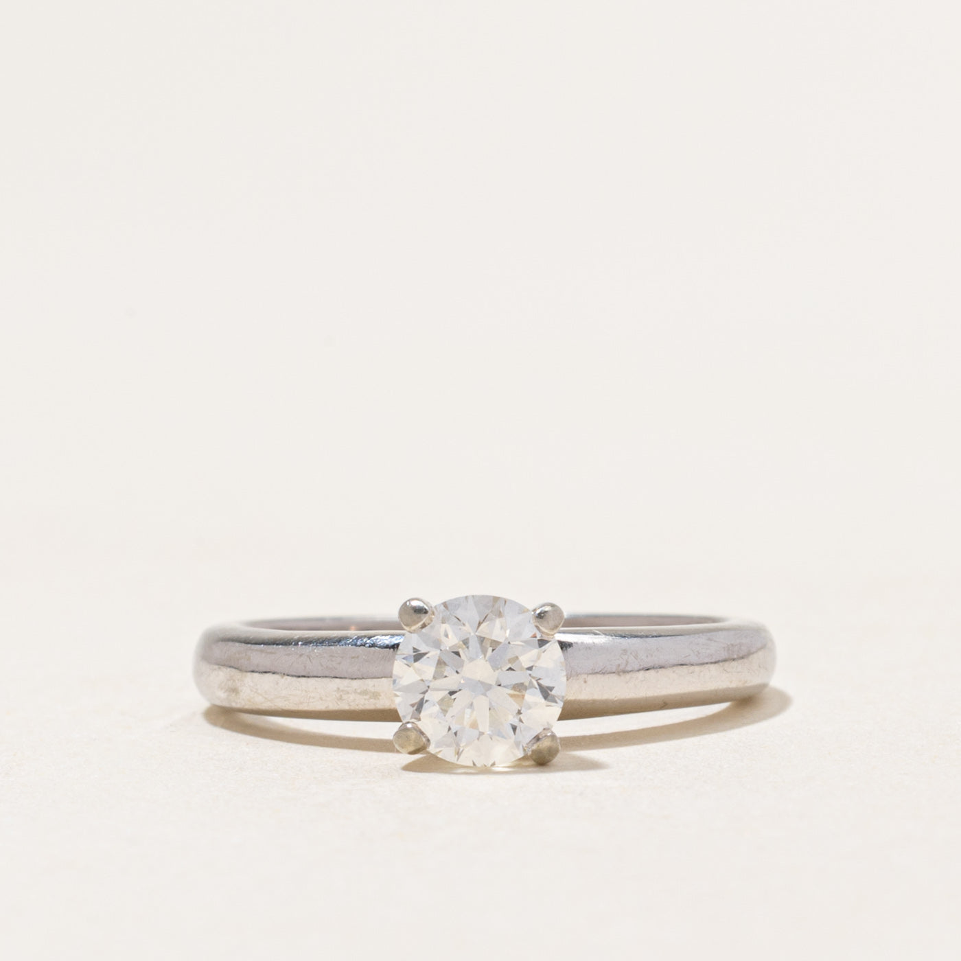 19k Solitaire Diamond Engagement Ring | 0.70ct | SZ 5.75