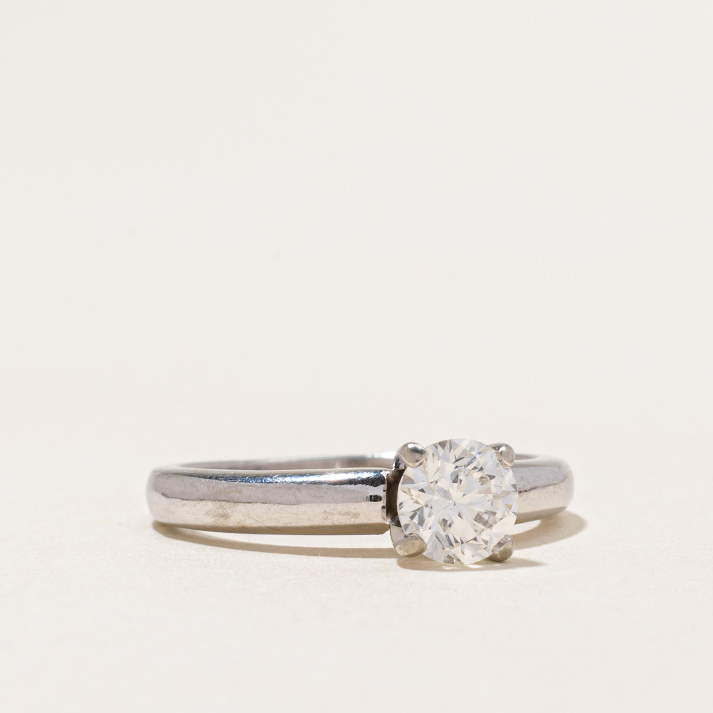 19k Solitaire Diamond Engagement Ring | 0.70ct | SZ 5.75