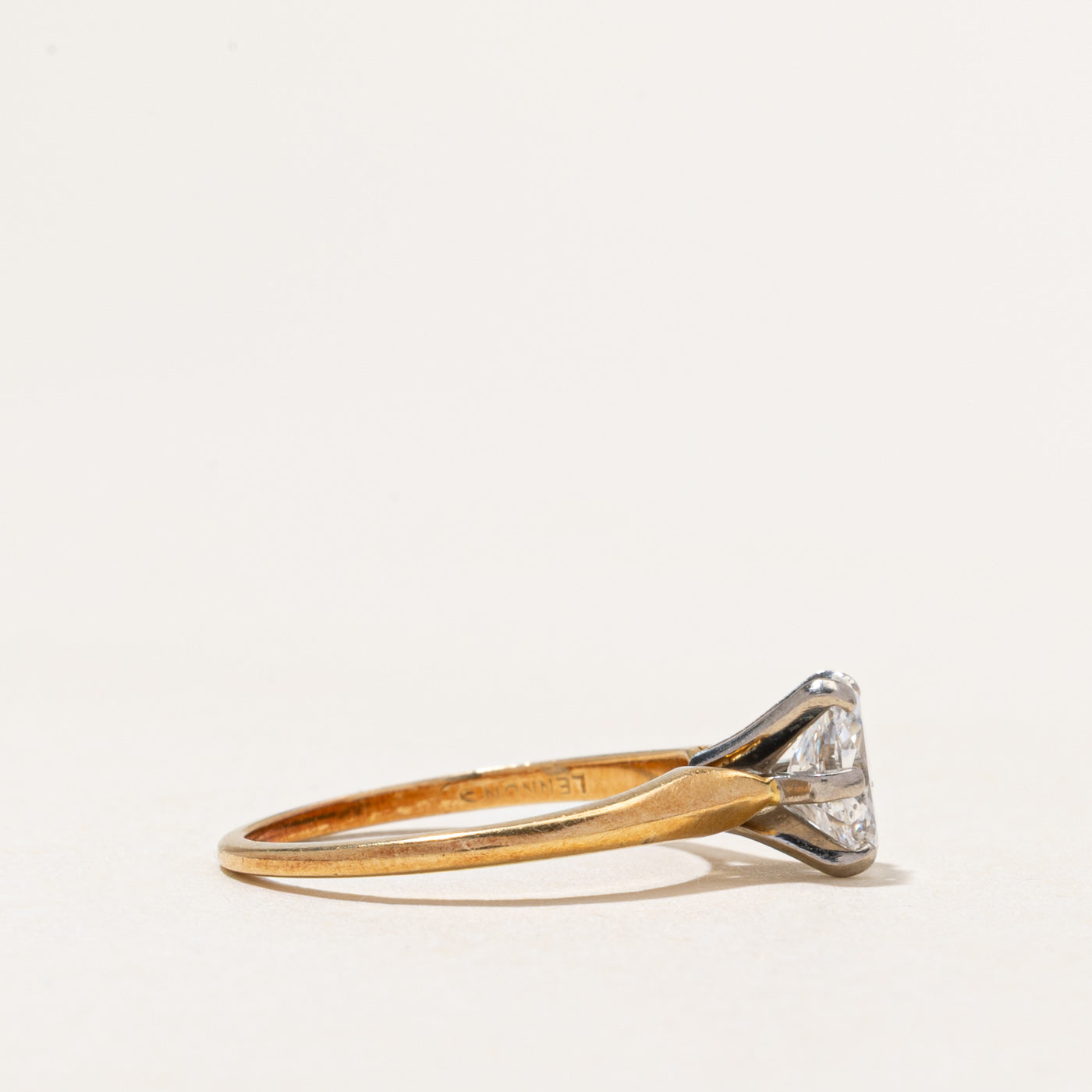 18k Oval Cut Solitaire Diamond Ring | 0.66ct | SZ 5