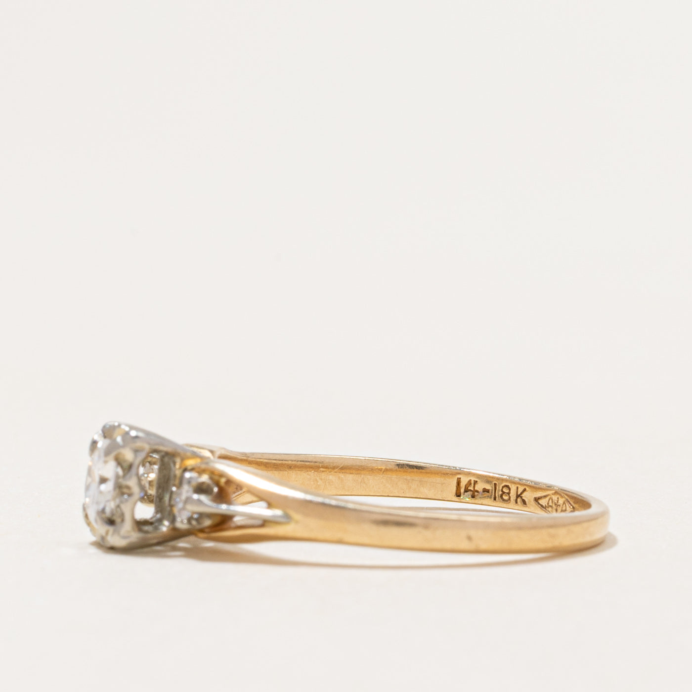 Illusion Set Diamond Accented Ring | 0.26ctw | SZ 6.5