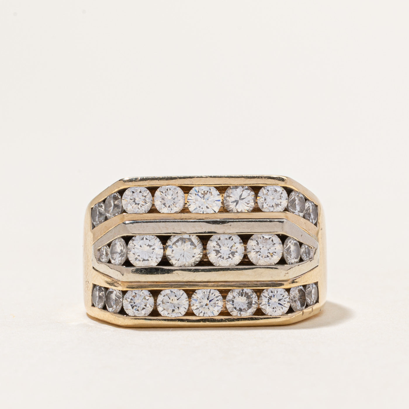Multi Row Diamond Cocktail Ring | 2.38ctw | SZ 10