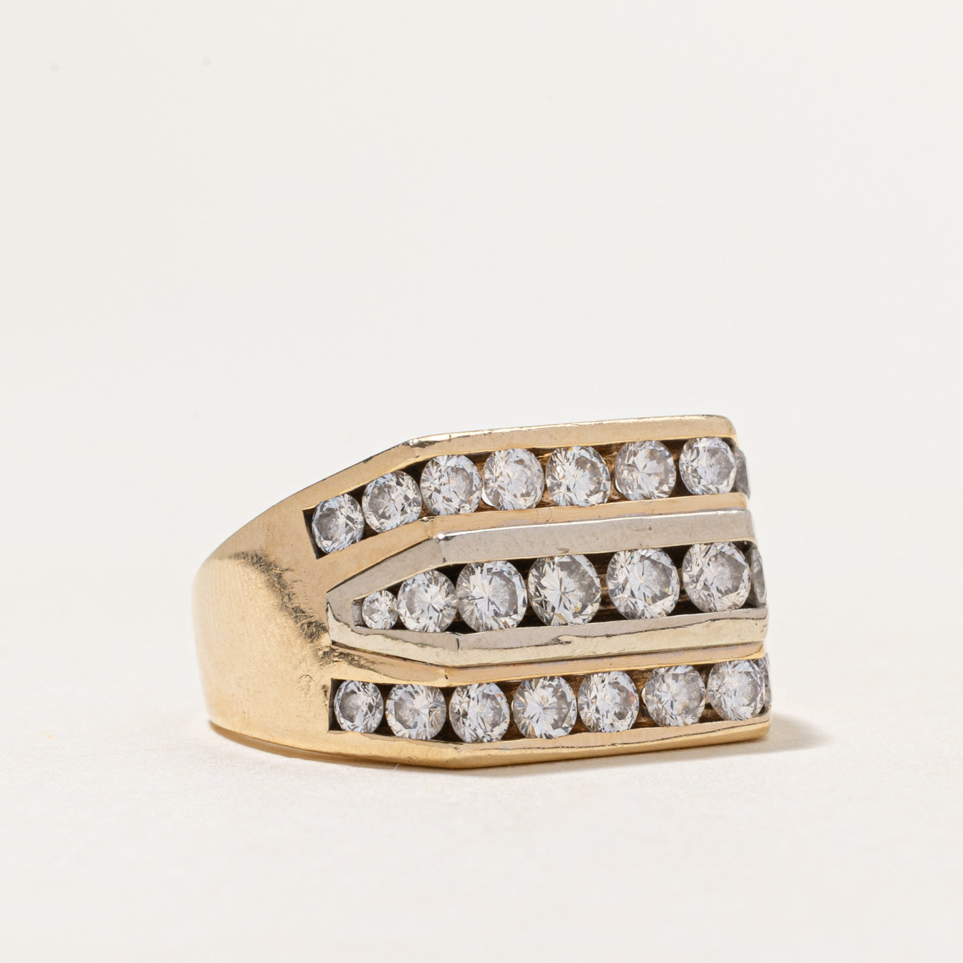 Multi Row Diamond Cocktail Ring | 2.38ctw | SZ 10