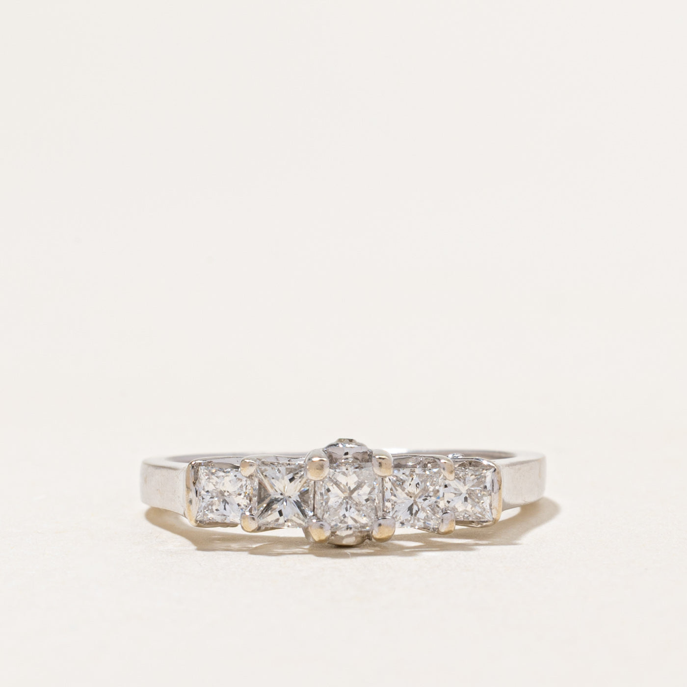 Five Stone Princess Cut Diamond Ring | 0.72ctw | SZ 6.5