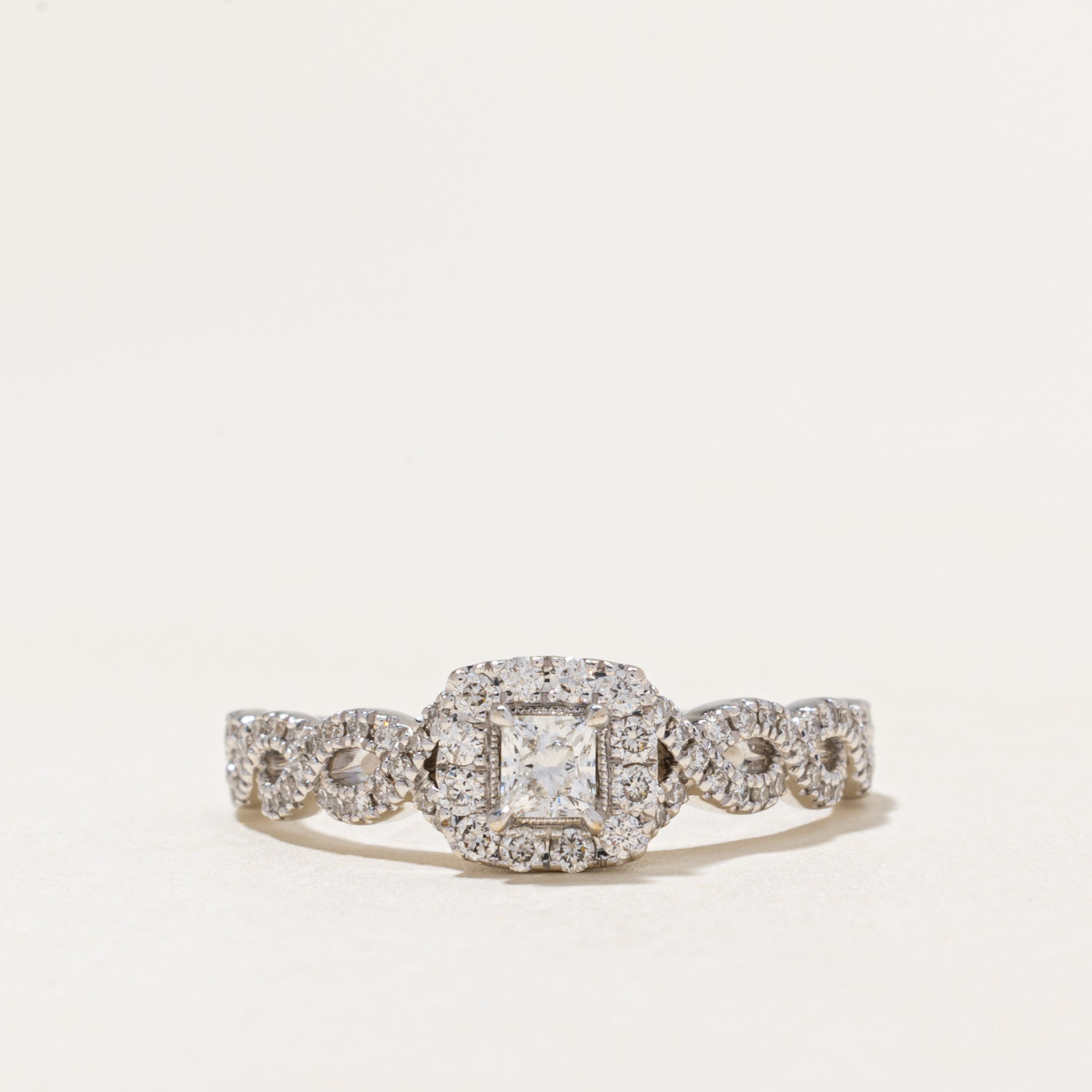 Princess Cut Diamond Engagement Ring | 0.41ctw | SZ 9