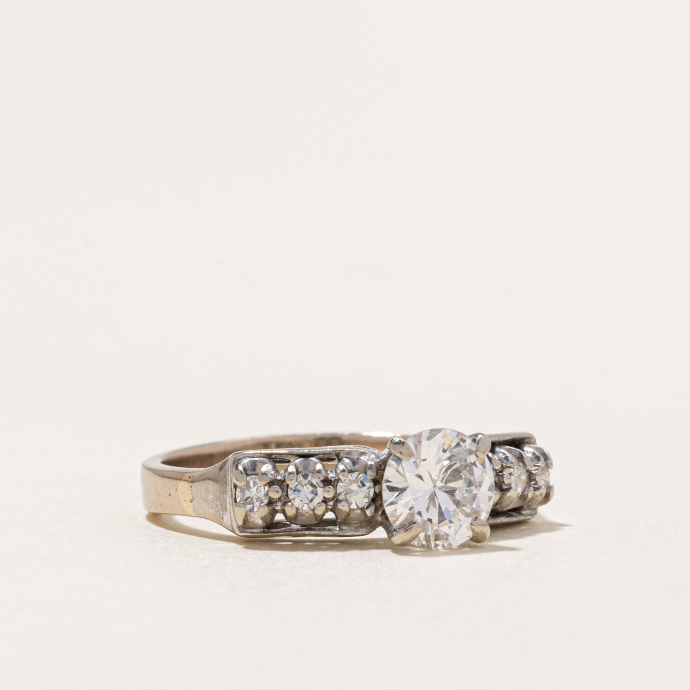 White Gold Diamond Engagement Ring | 0.77ctw | SZ 5.75