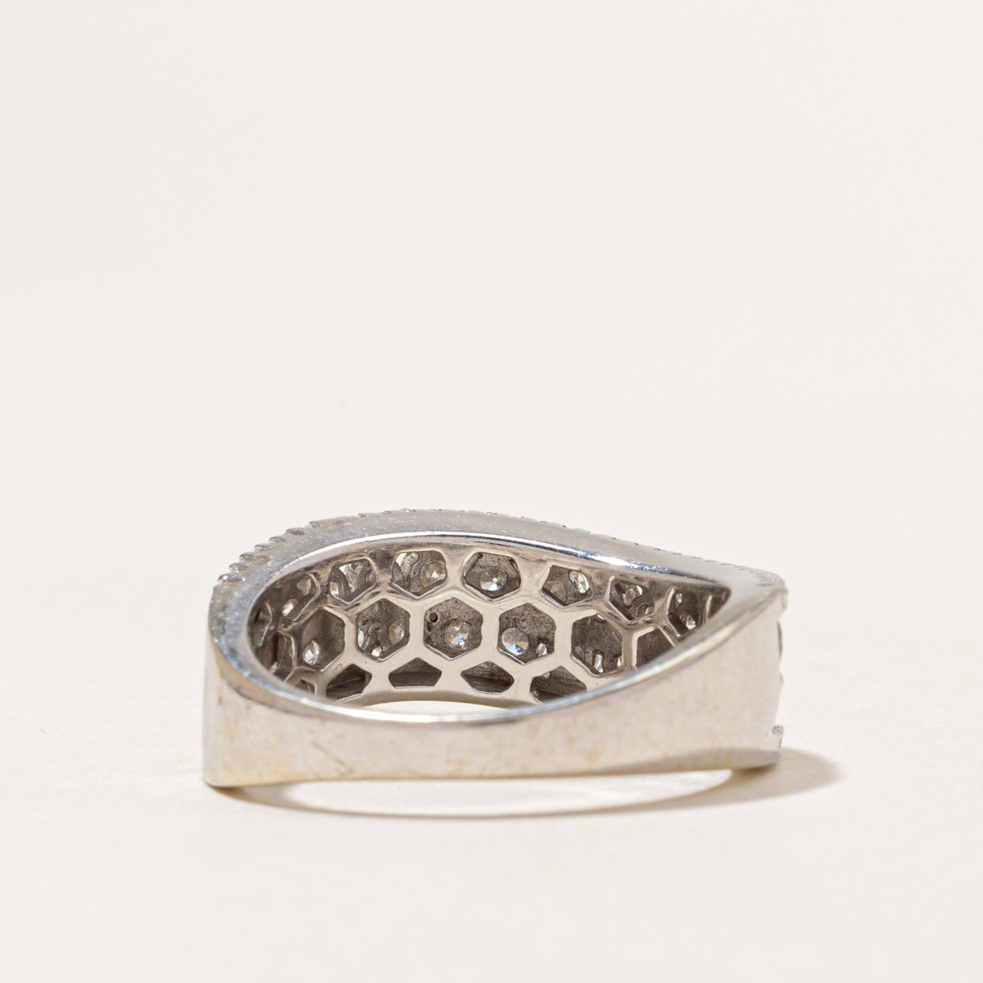 Multi Row Diamond Wave Band | 0.49ctw | SZ 7