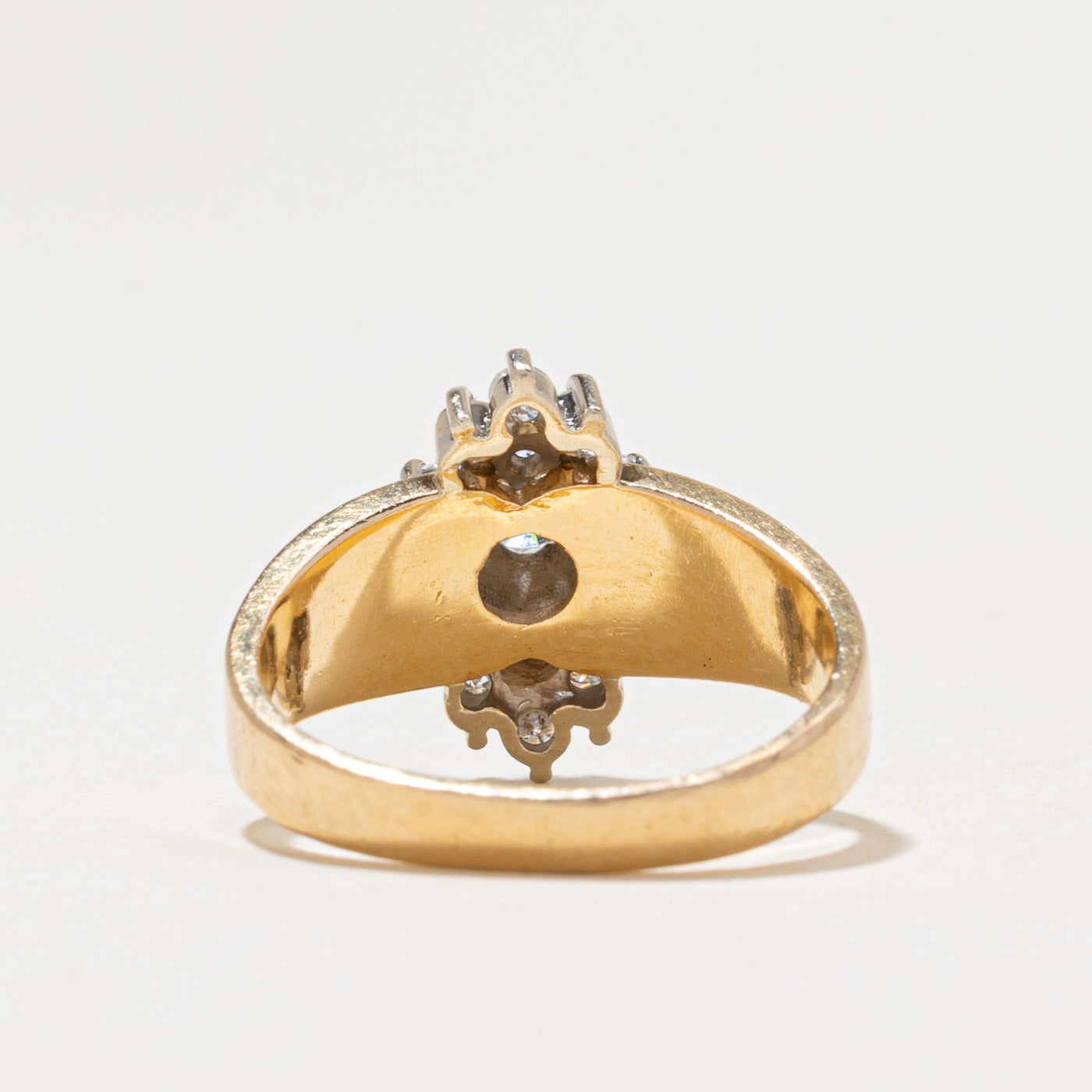 Yellow Gold Diamond Marquise Cluster Ring | 0.50ctw | SZ 5.5