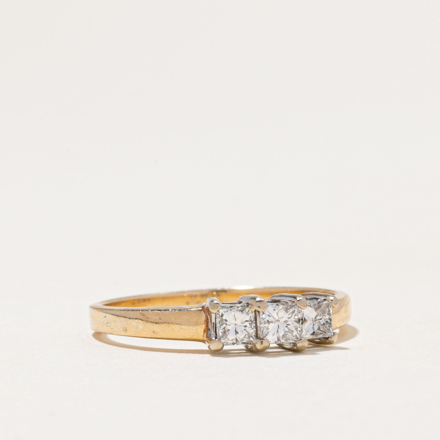 Three Stone Princess Cut Diamond Ring | 0.50ctw | SZ 8