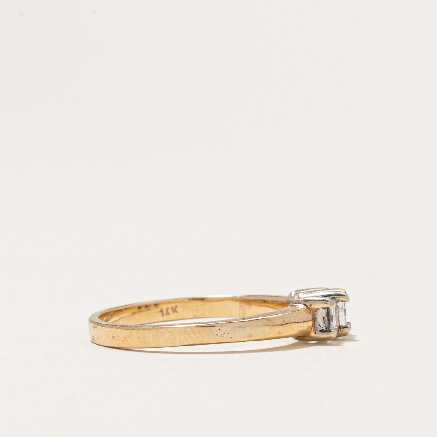 Three Stone Princess Cut Diamond Ring | 0.50ctw | SZ 8