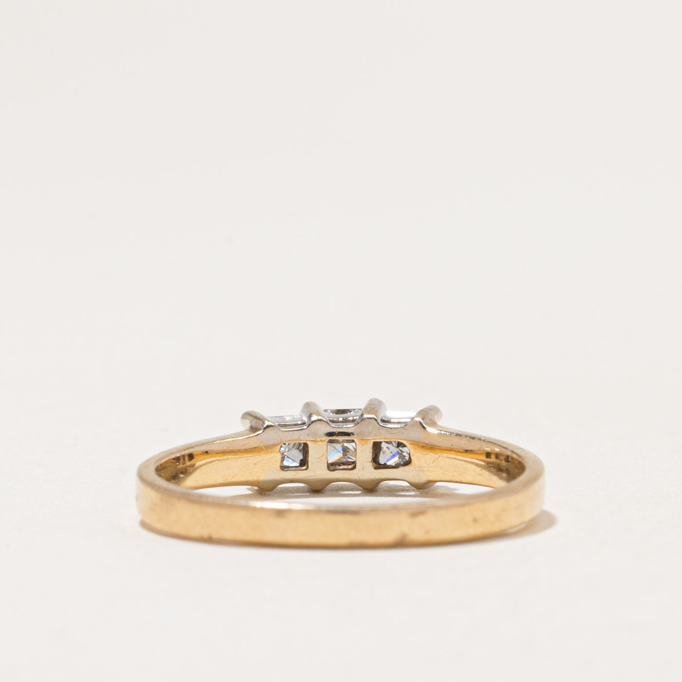 Three Stone Princess Cut Diamond Ring | 0.50ctw | SZ 8