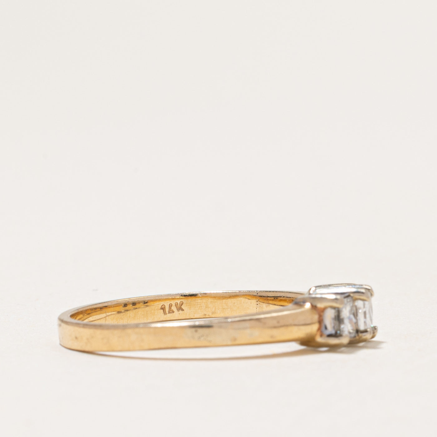 Three Stone Princess Cut Diamond Ring | 0.50ctw | SZ 8