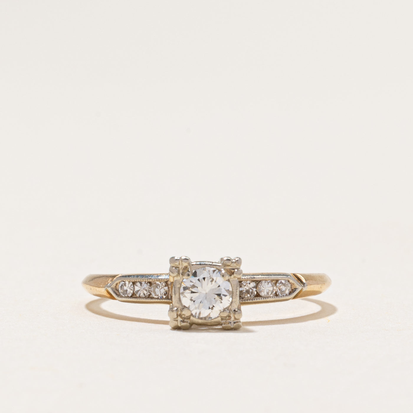 Diamond Accented Engagement Ring | 0.28ctw | SZ 5.5
