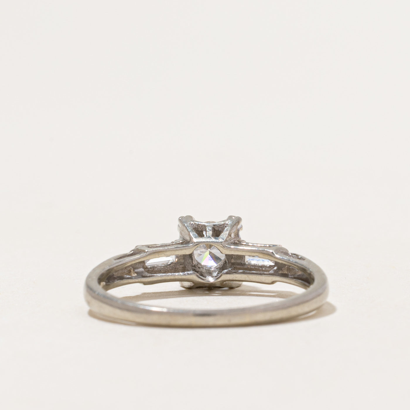 18k Diamond Accented Engagement Ring | 0.36ctw | SZ 7.5