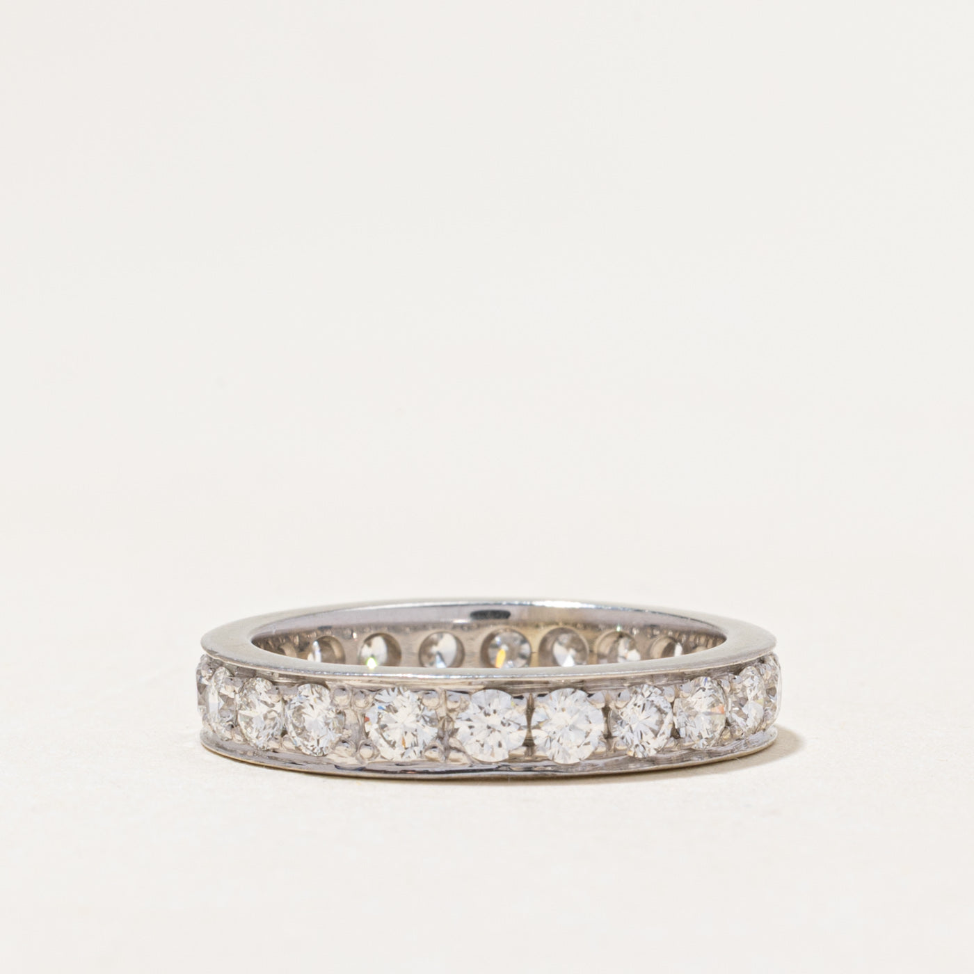 18k Eternity Diamond Band | 1.32ctw | 3.65mm | SZ 6