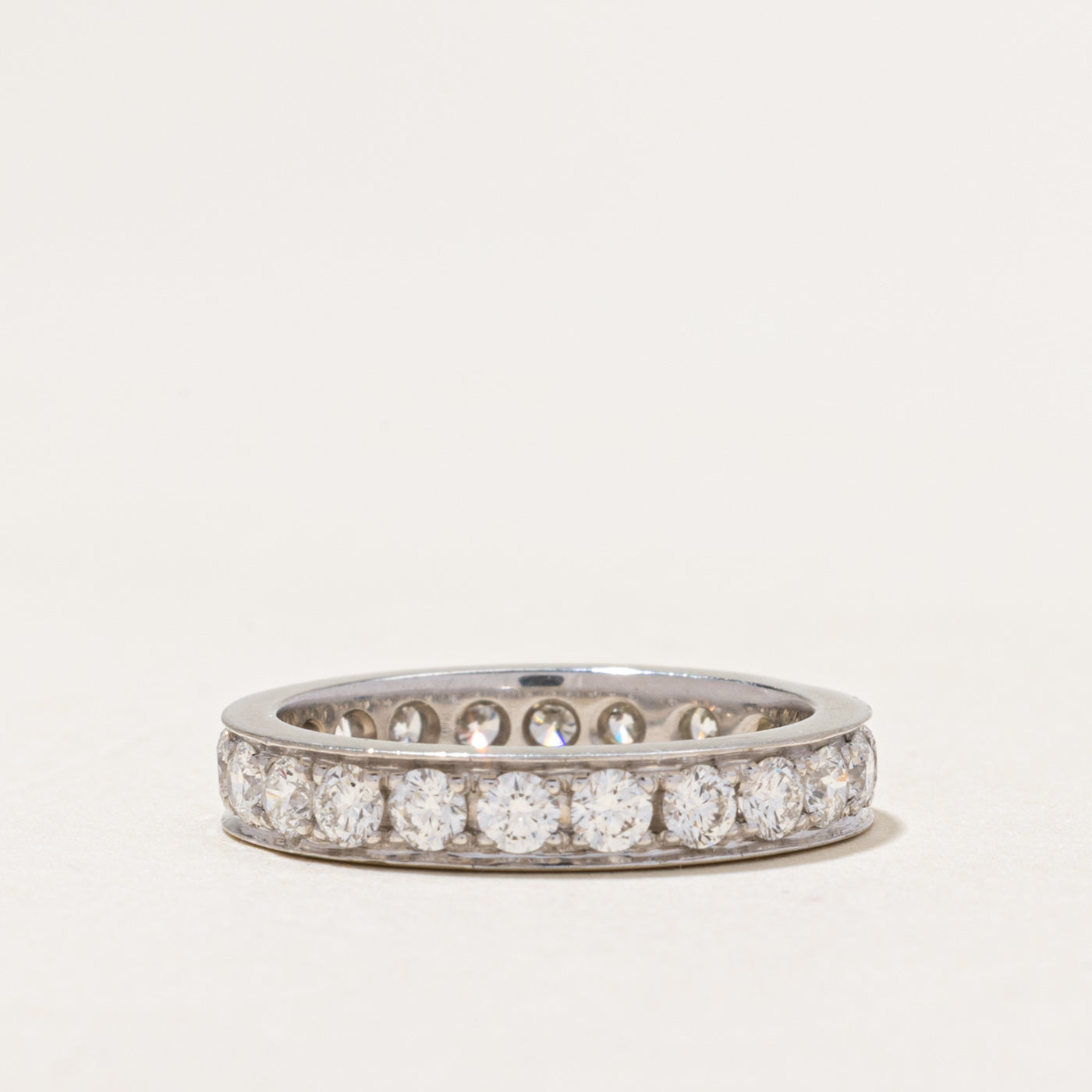 18k Eternity Diamond Band | 1.32ctw | 3.65mm | SZ 6