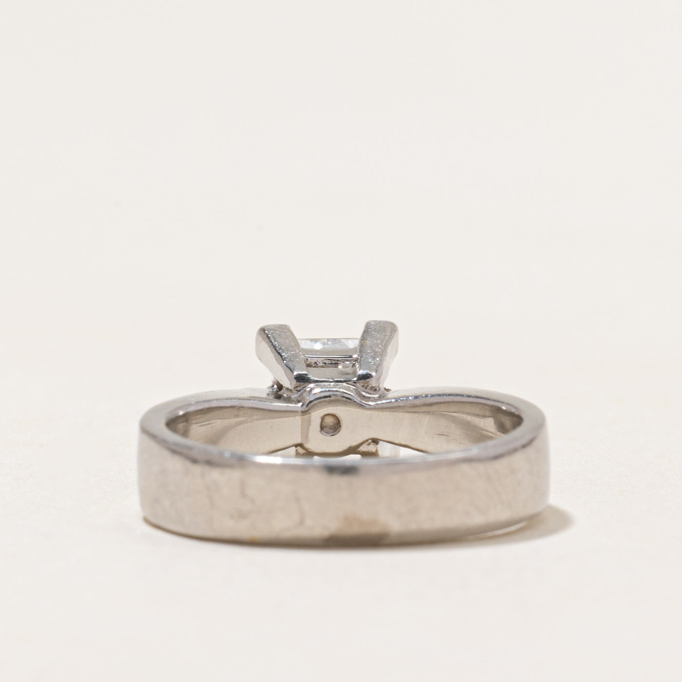 950 Platinum Solitaire Princess Cut Diamond Ring | 0.83ct | SZ 4.75