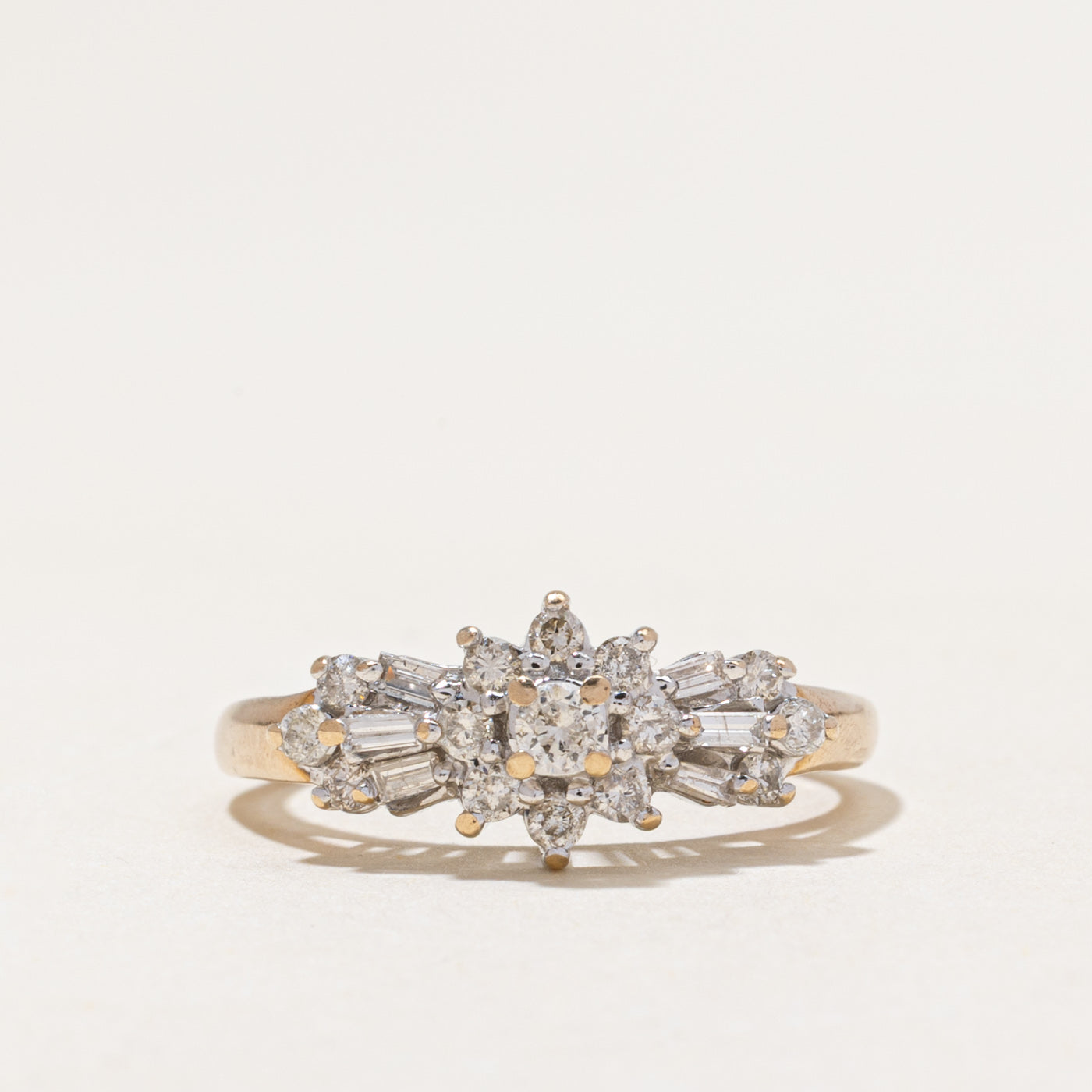 Mixed Cut Diamond Cluster Ring | 0.42ctw | SZ 7