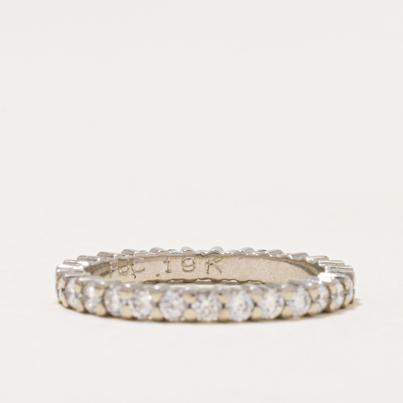 19k Eternity Diamond Band | 0.89ctw | 2.35mm | SZ 6.5