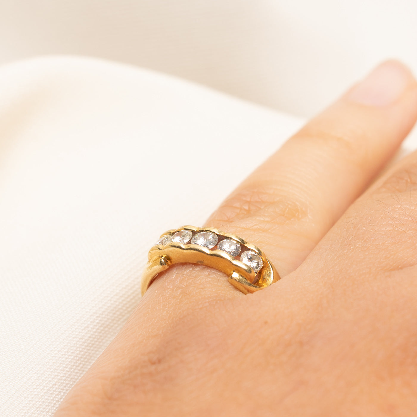 18k Five Stone Diamond Ring | 0.57ctw | SZ 5
