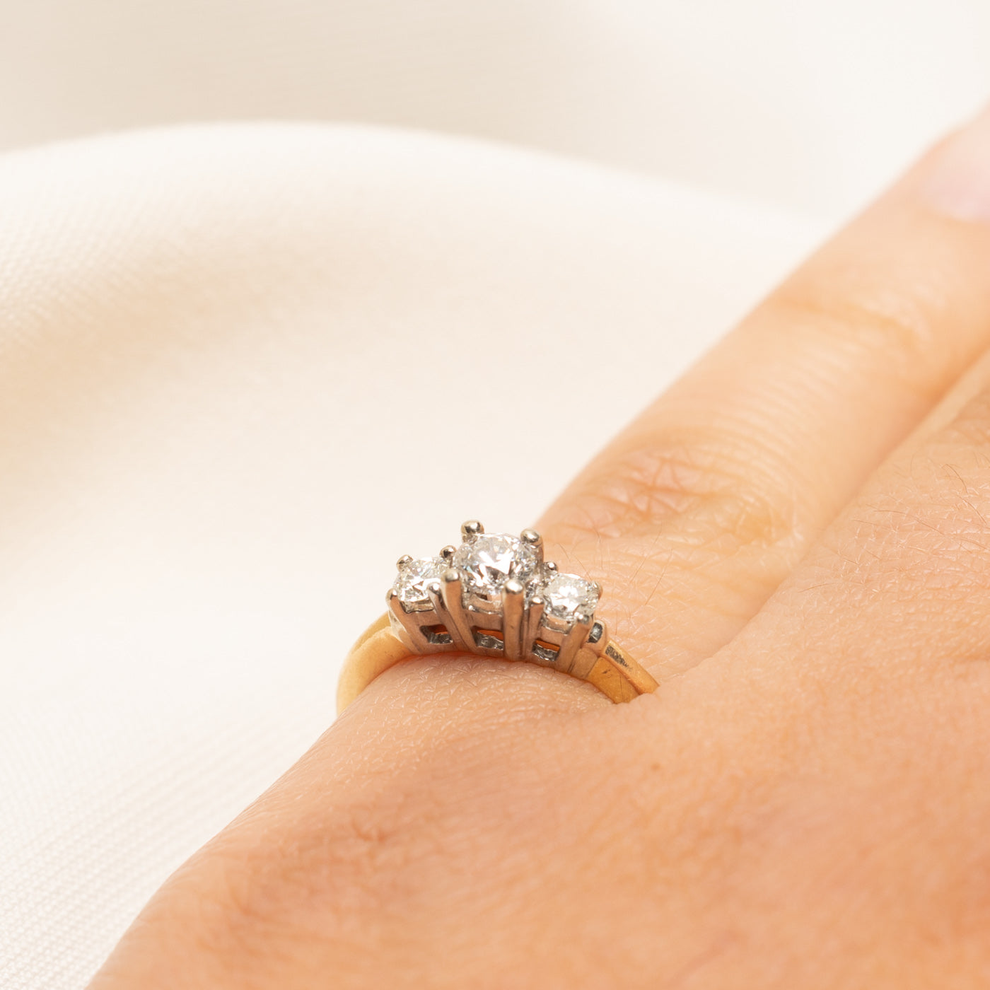 Three Stone Diamond Ring | 0.49ctw | SZ 5.25