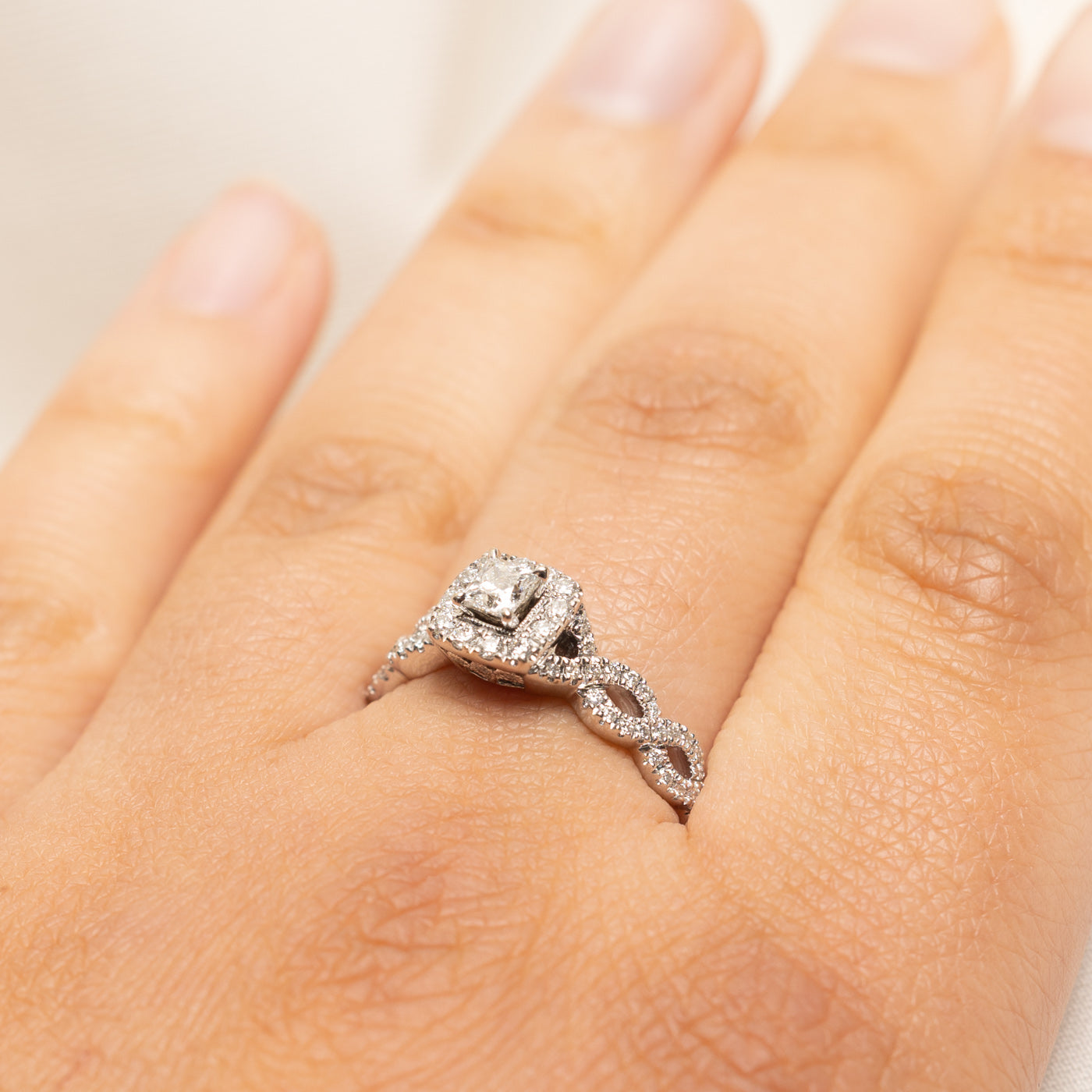 Princess Cut Diamond Engagement Ring | 0.41ctw | SZ 9