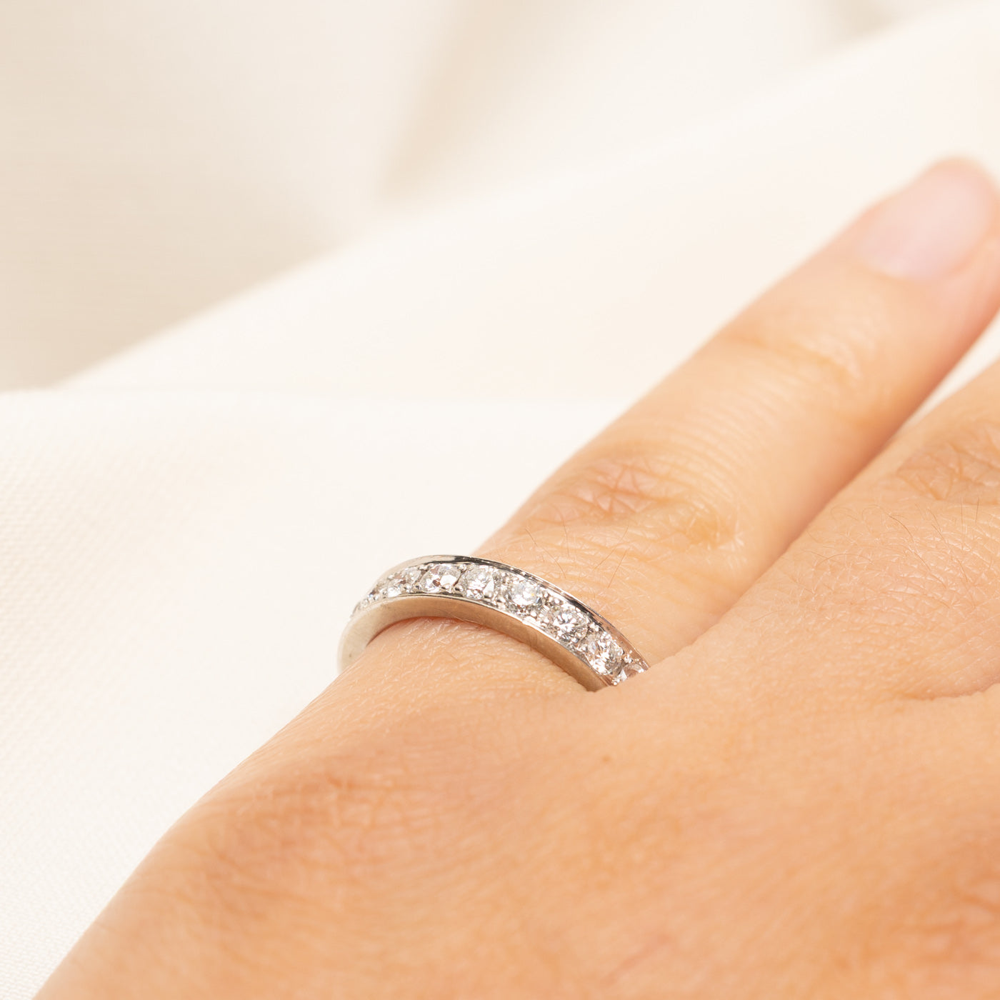 18k Eternity Diamond Band | 1.32ctw | 3.65mm | SZ 6