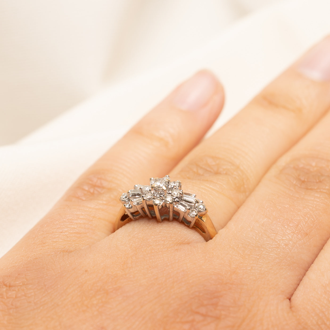 Mixed Cut Diamond Cluster Ring | 0.42ctw | SZ 7