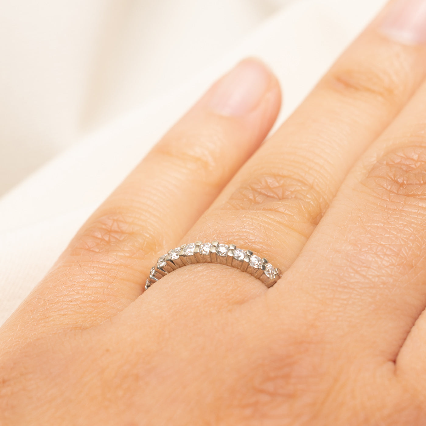 19k Eternity Diamond Band | 0.89ctw | 2.35mm | SZ 6.5
